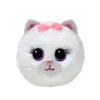 TY Beanie Bouncers Purdy – en hvit katt som liker å sprette & kose! Ø7,5 cm