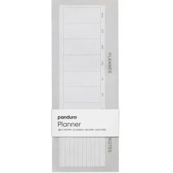 Ukeplanlegger med plass til notater, 285×110 mm, 52 ark