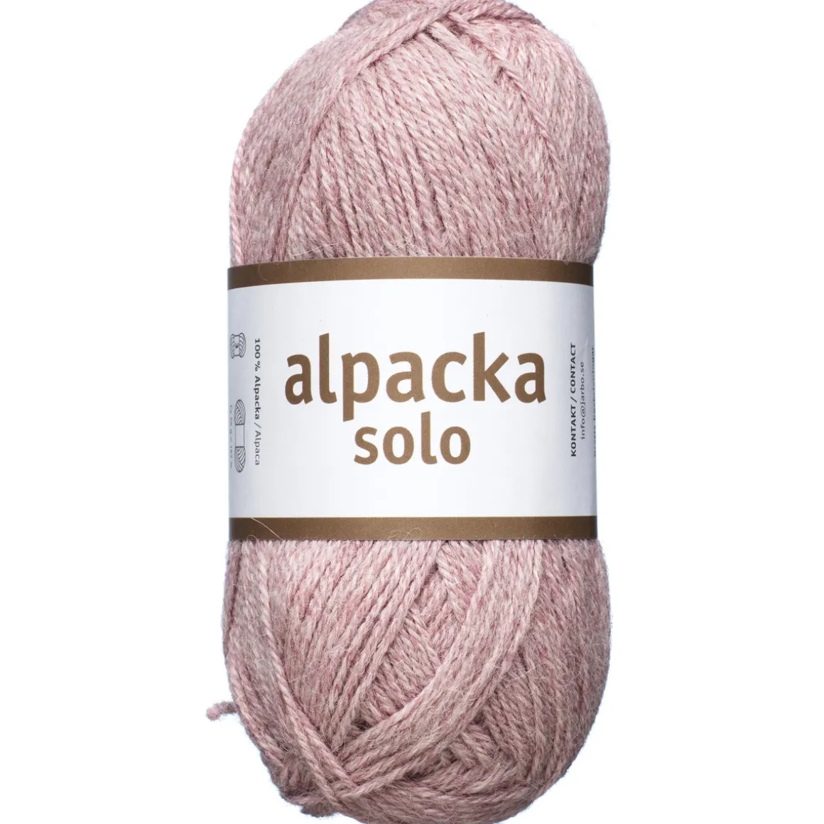 Ullgarn Järbo Alpacka Solo 50 g pudderrosa – 29126 Ballerina pink