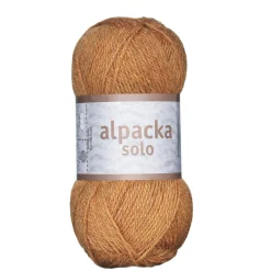 Ullgarn Järbo Alpacka Solo 50 g sennep – 29123 Amber yellow