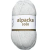 Ullgarn Järbo Alpacka Solo 50 g sølvgrå – 29129 Silver grey