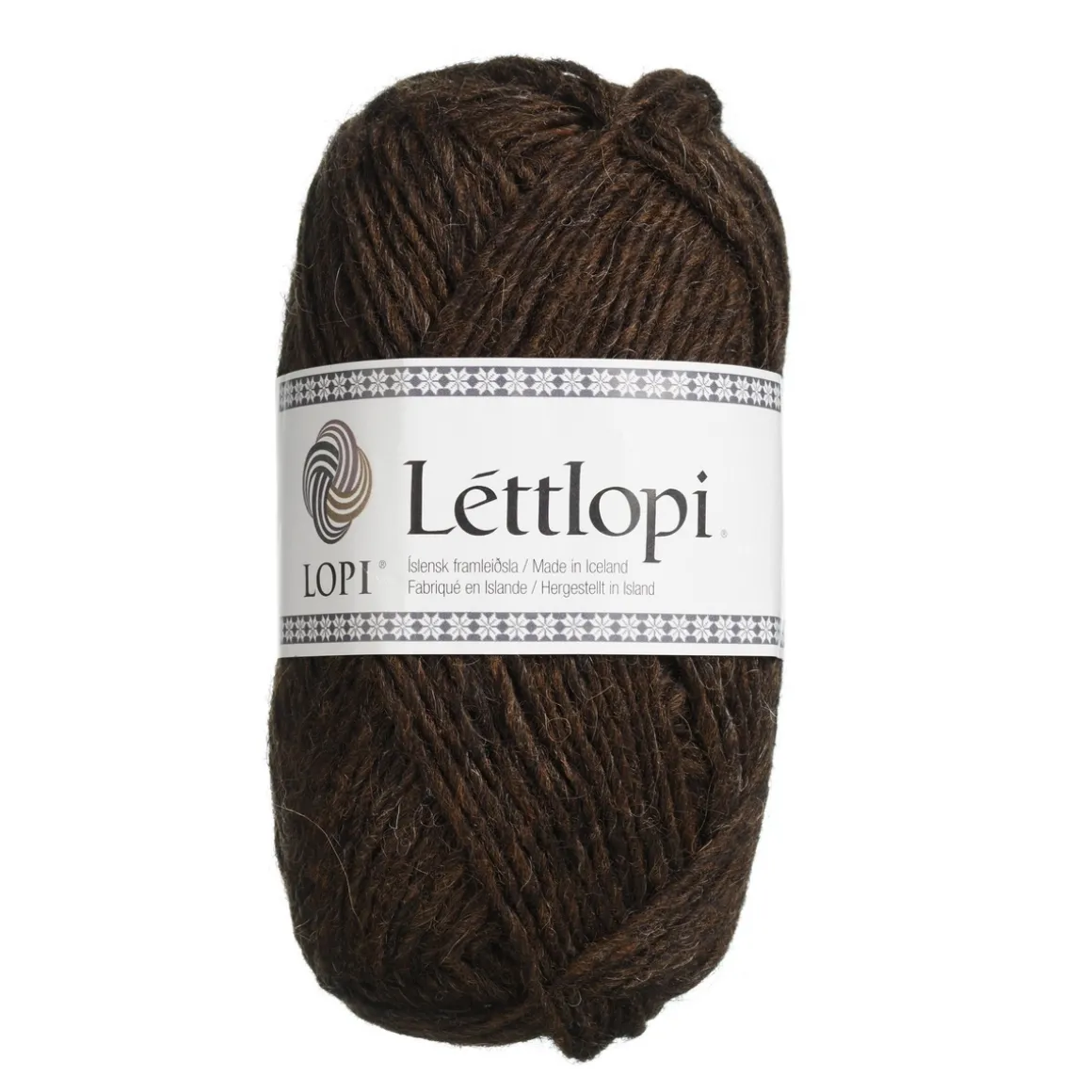 Ullgarn Lettlopi 50g Mørkbrunt