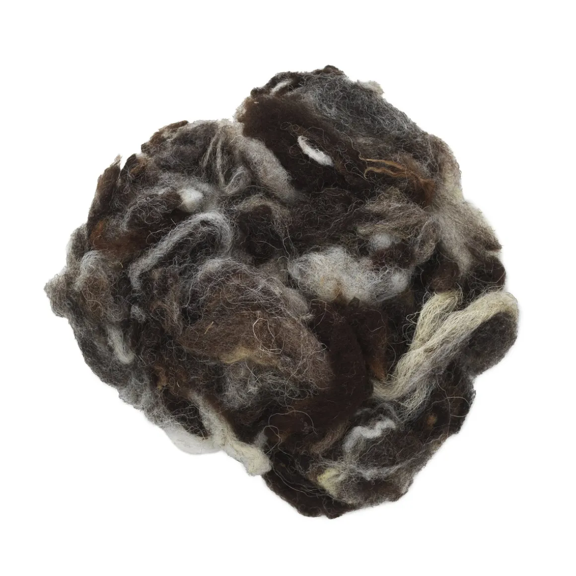 Ull i kruset form, diverse naturfarger, 20 gram