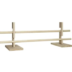 Umalt cavaletti-hinder av tre til kjepphest, bredde 82 cm, 2 hinderhøyder – 10 og 20 cm