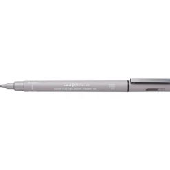 Uni Pin Fine Line Brush Light Grey – med penselspiss