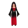Vampyrkjole med hette, Halloween-kostyme, str. 134–140, for barn 9–11 år