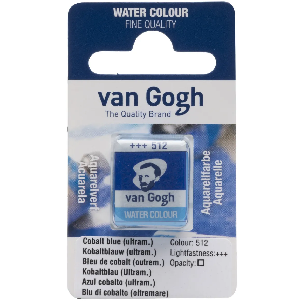 van Gogh akvarellmaling halvkopp – Cobalt Blue Ultramarine 512