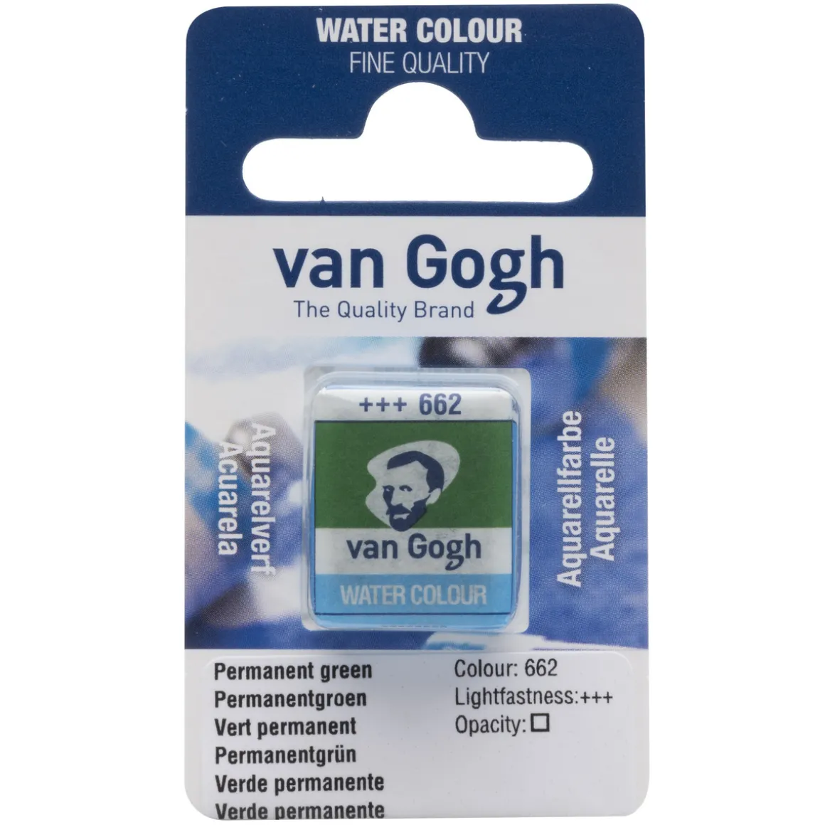 van Gogh akvarellmaling halvkopp – Permanent Green 662