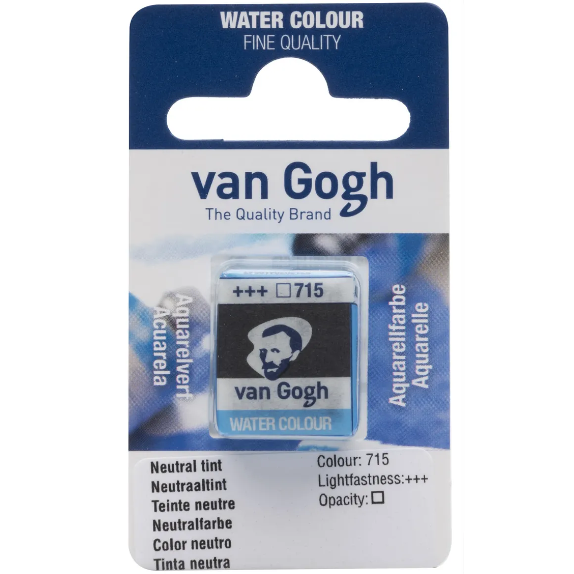 van Gogh akvarellmaling halvkopp – Oxide Black 735