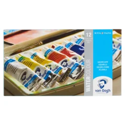 van Gogh akvarellmaling i sett – 12x10 ml basisfarger