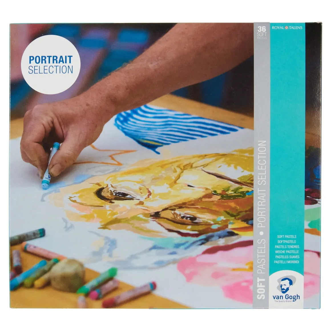 Van Gogh soft pastel set med 36 kritt - Portrait Selection
