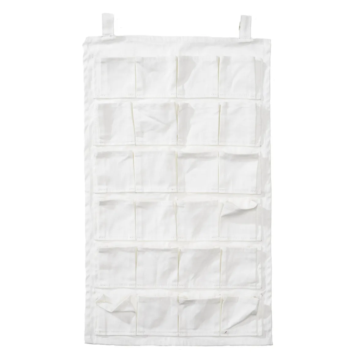 Veggoppbevaring med 24 lommer, 45×75 cm, fremstilt i 100 % bomull