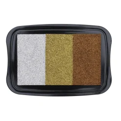 VersaColor Metallic stempelpute – gull, sølv og bronse