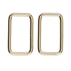 Veskespenne 2-pakning – 47×23 mm, gullfarget. Maks rembredde 45 mm