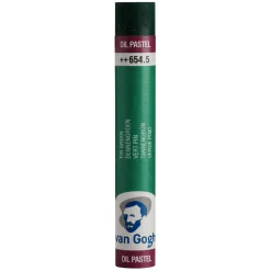 V Gogh oil pastel Fir green