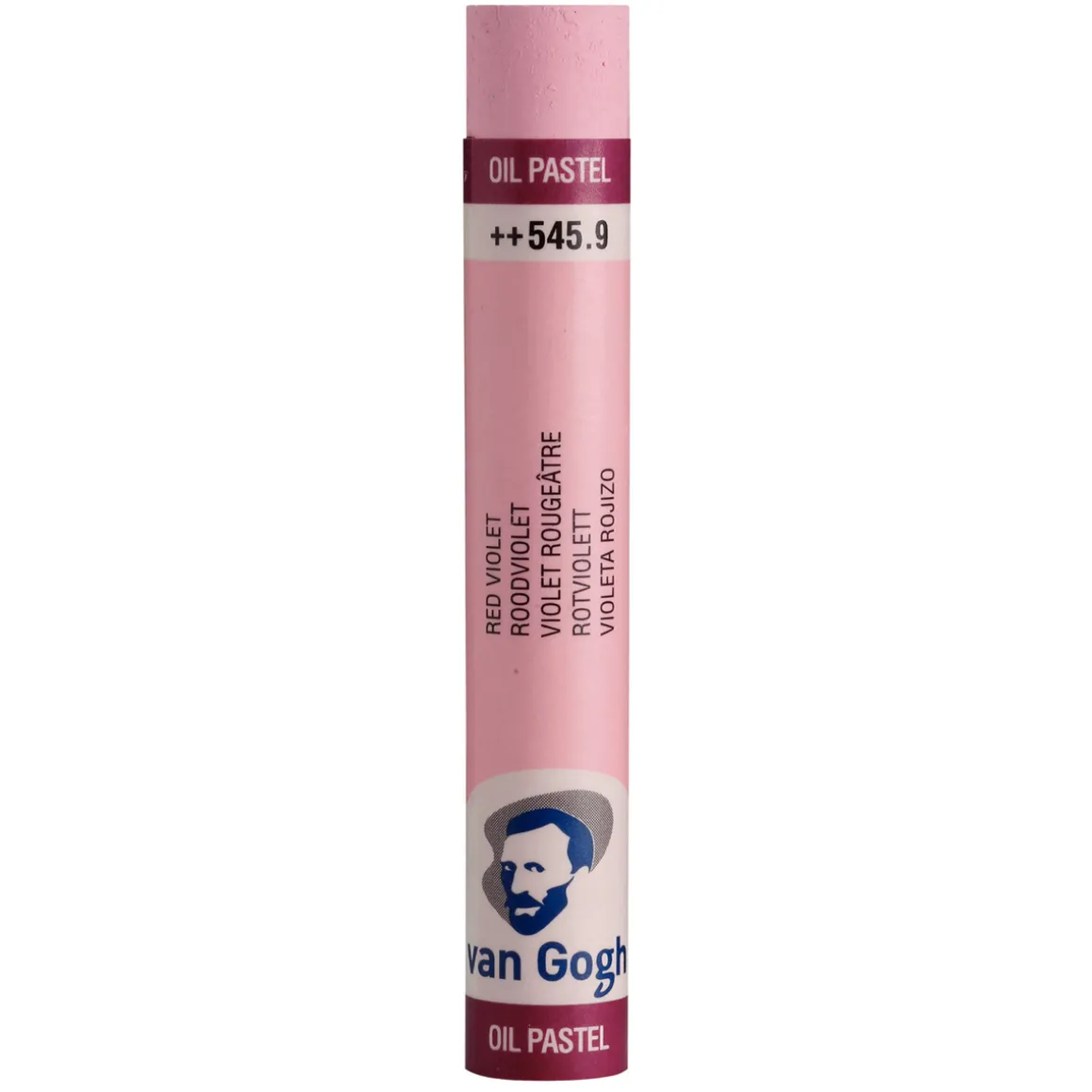 V Gogh oil pastel Red Violet