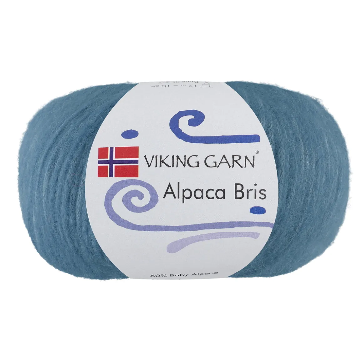 Viking Garn Alpaca Bris 50 g jeansblå 326