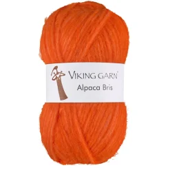 Viking Garn Alpaca Bris 50 g oransje 371