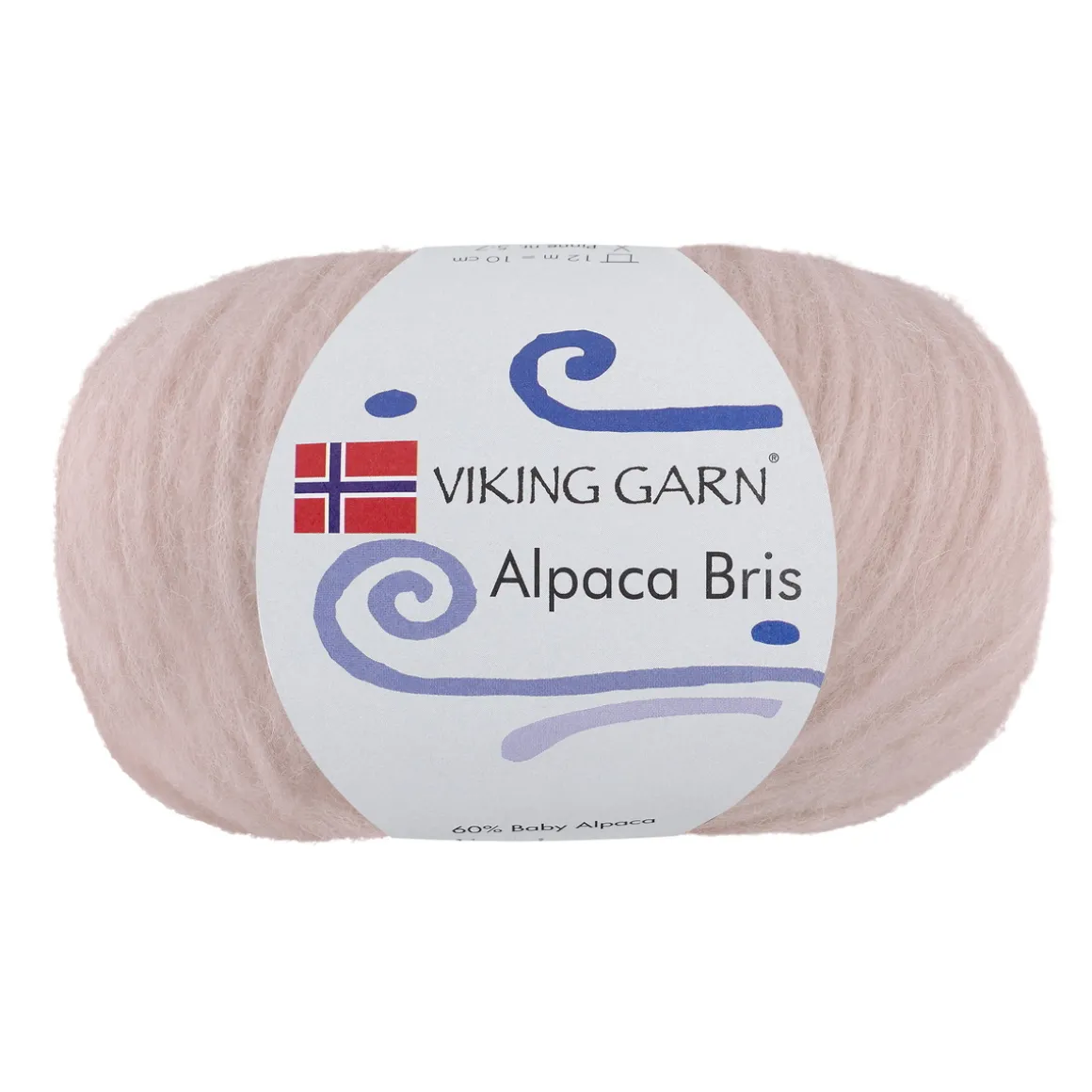 Viking Garn Alpaca Bris 50 g pudderrosa 363