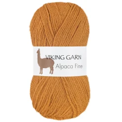 Viking Garn Alpaca Fine 50 g okergul 618