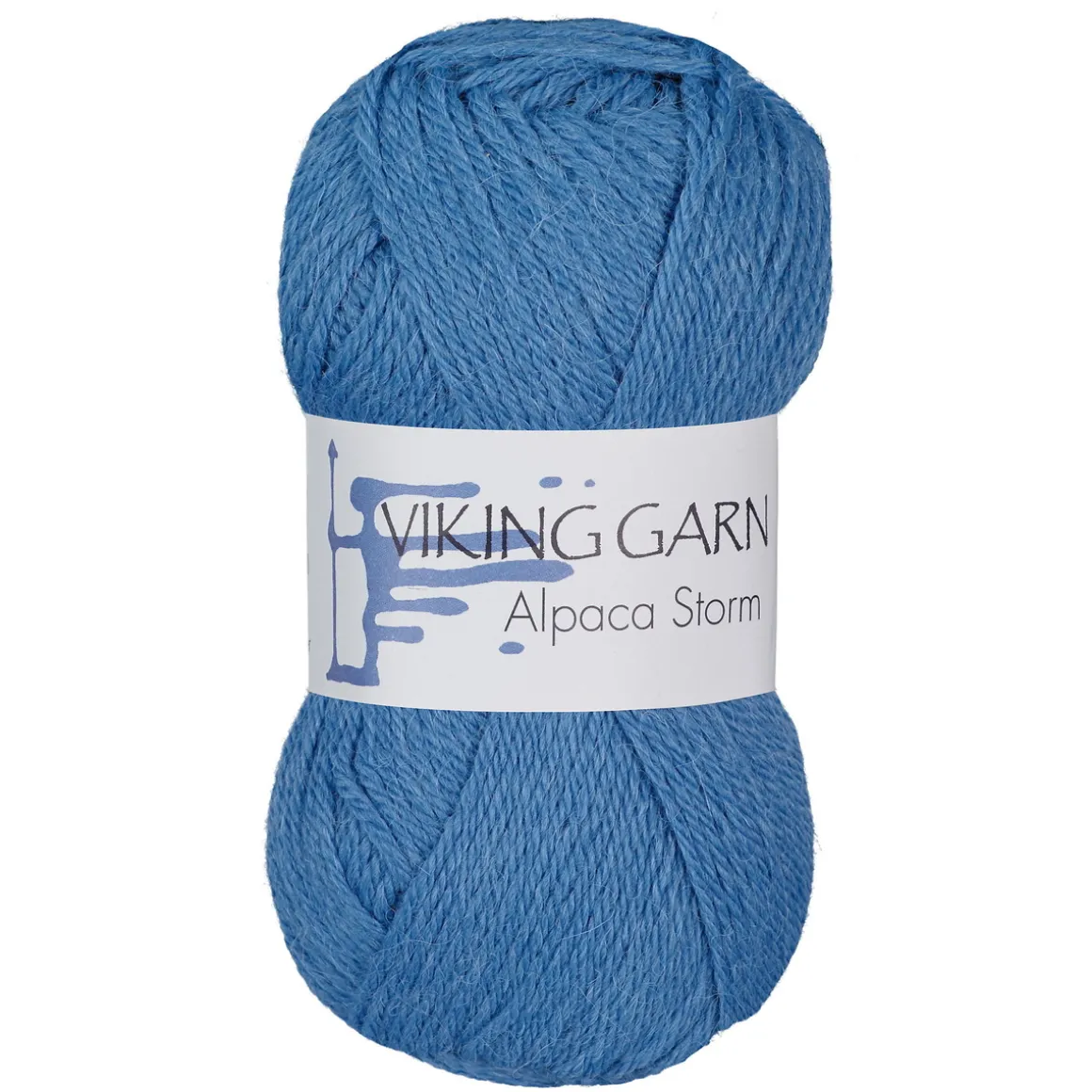 Viking Garn Alpaca Storm 50 g mellomblå 523