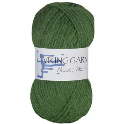 Viking Garn Alpaca Storm 50 g mørk grønn 533