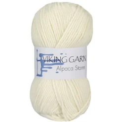 Viking Garn Alpaca Storm 50 g naturhvit 502