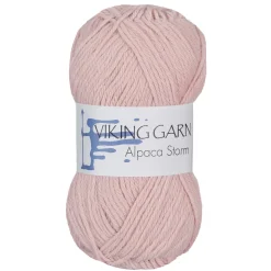 Viking Garn Alpaca Storm 50 g pudderrosa 553