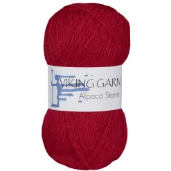 Viking Garn Alpaca Storm 50 g rød 560