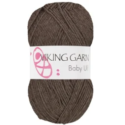 Viking Garn Baby Ull 50 g brun 308