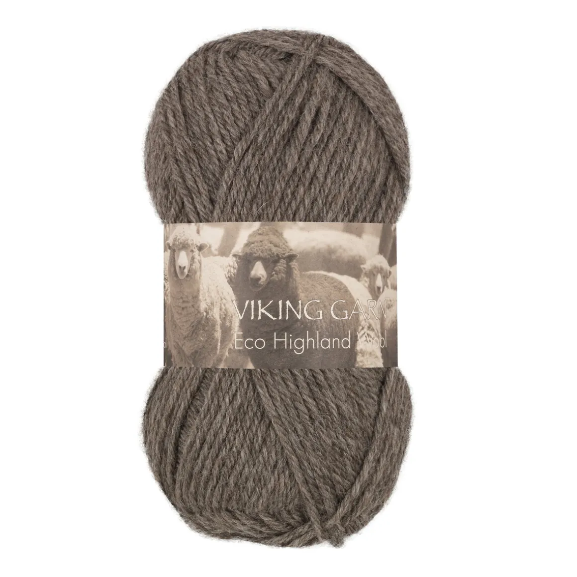 Viking Garn Eco Highland Wool 50 g grå 215