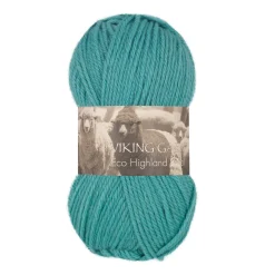 Viking Garn Eco Highland Wool 50 g grønn 232