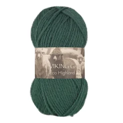 Viking Garn Eco Highland Wool 50 g gulgrønn 236