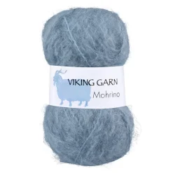 Viking Garn Mohrino 50 g lys gråblå 521