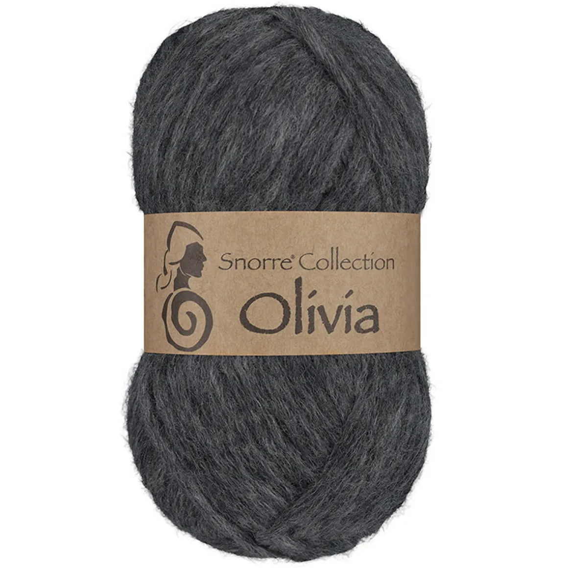 Viking Garn Olivia 50 g antrasittgrå