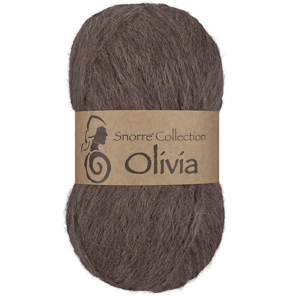 Viking Garn Olivia 50 g brun
