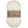 Viking Garn Olivia 50 g hvit