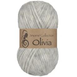 Viking Garn Olivia 50 g lysegrå