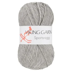 Viking Garn Sportsragg 50 g lysegrå 513