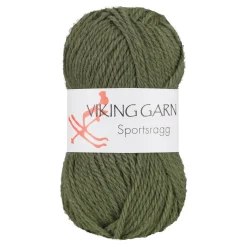 Viking Garn Sportsragg 50 g mørkegrønn 532