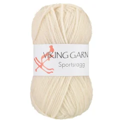 Viking Garn Sportsragg 50 g naturhvit 502