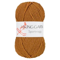 Viking Garn Sportsragg 50 g okergul 546