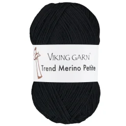 Viking Garn Trend Merino Petite 50 g svart 303