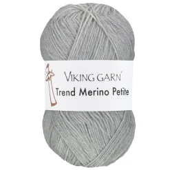 Viking Garn Trend Merino Petite 50 g lysegrå 313
