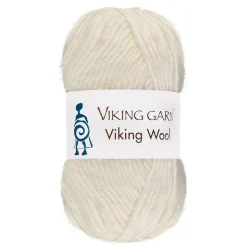 Viking Garn Wool 50 g hvit 500