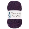 Viking Garn Wool 50 g mørkelilla 569