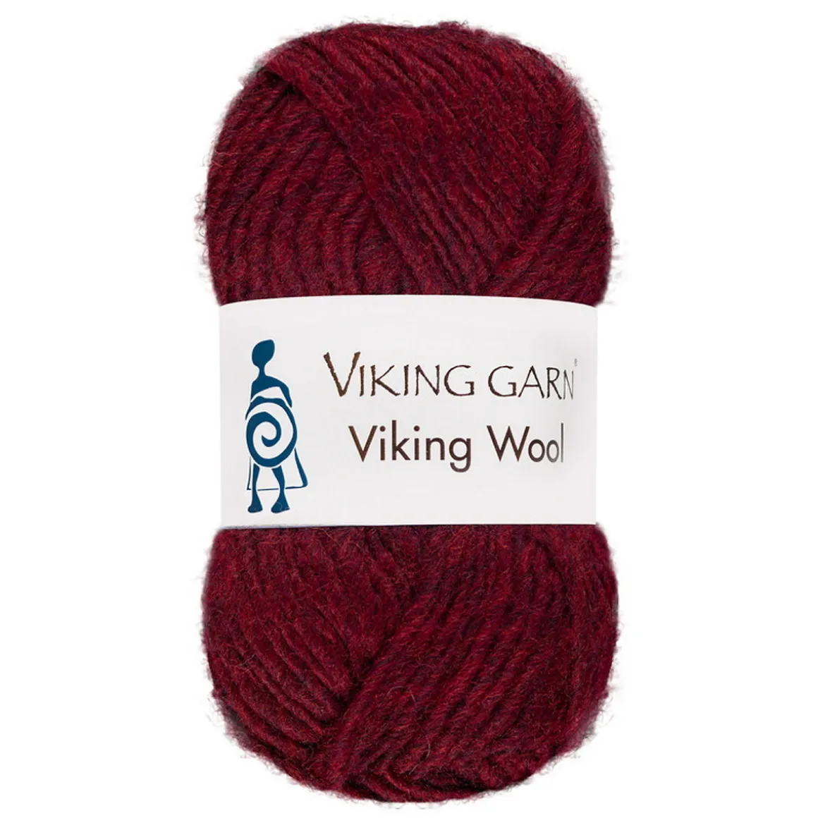 Viking Garn Wool 50 g mørkerød 555