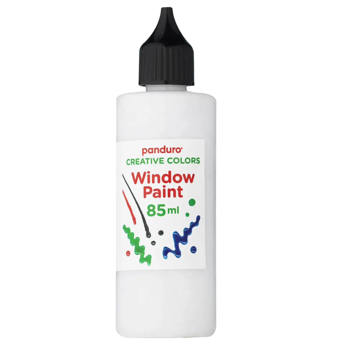 Vindusmaling 85 ml hvit glitter