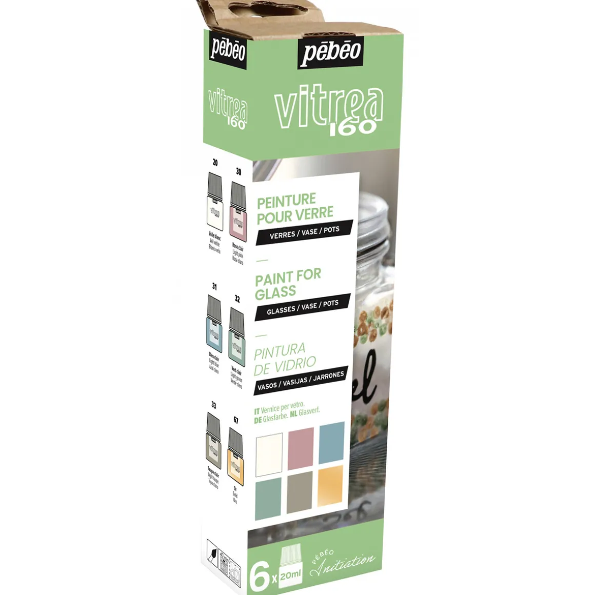 Vitrea glassmaling pastell 6x2