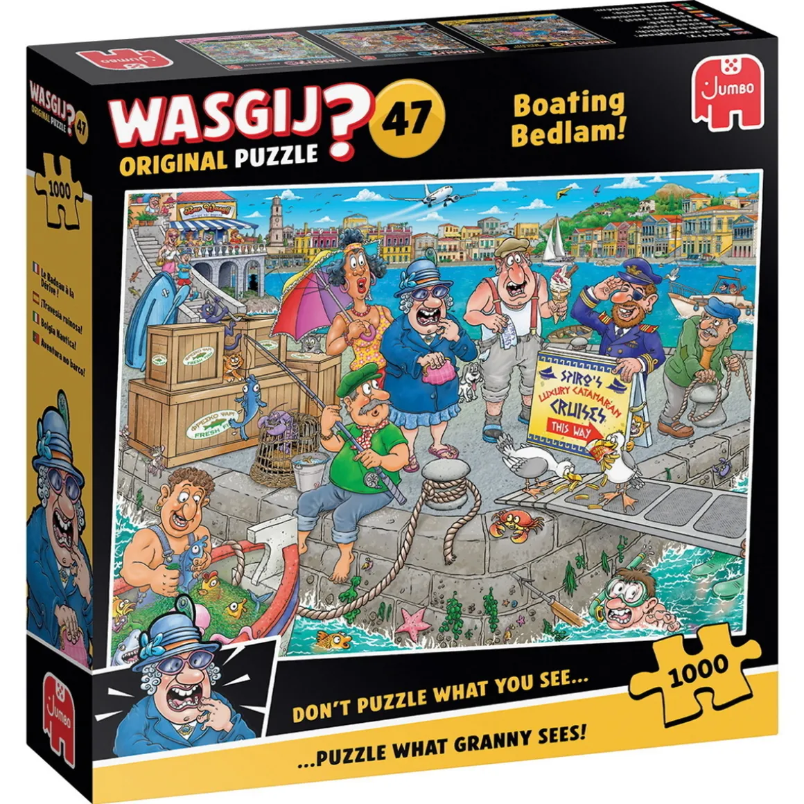 Wasgij puslespill #47 Boating Bedlam! 1000 biter, 68x49 cm